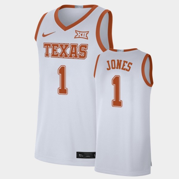 Men's Texas Longhorns #1 Andrew Jones Black Golden Authentic College Basketball  Jersey 306500-716